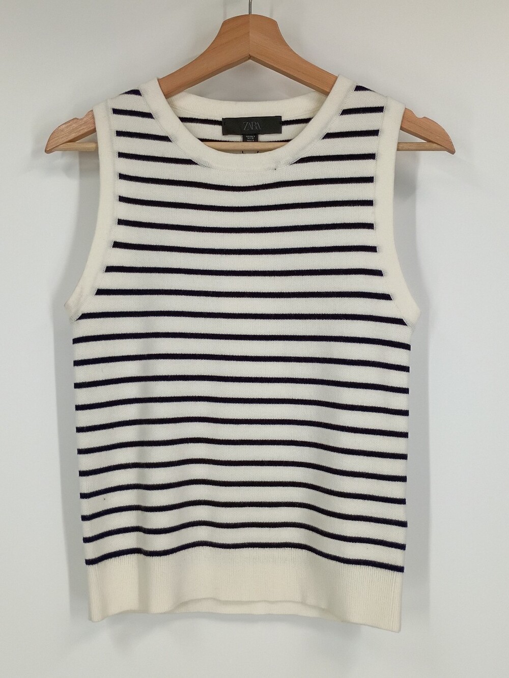 Zara Striped Knit Sleeveless Sweater Tank